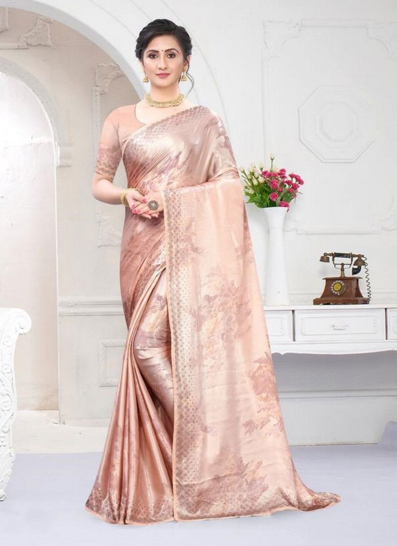 NARI CHANDANI Latest Designer heavy Party And Wedding Wear Heavy Siroski Hot Fix Stone Work folder Piping Saree Collection